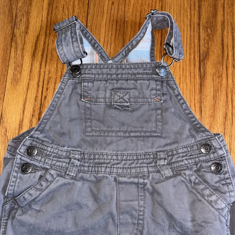 The Children's Place Baby Toddler Boys Carpenter Twill‎ Shortalls 18 Months